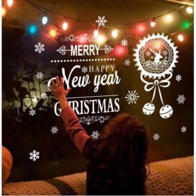 

Christmas Wall Art Removable Home Shop Vinyl Window Wall Stickers Decal Decor