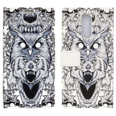 

MOONCASE Alcatel 1c Painted Leather Case - White Wolf