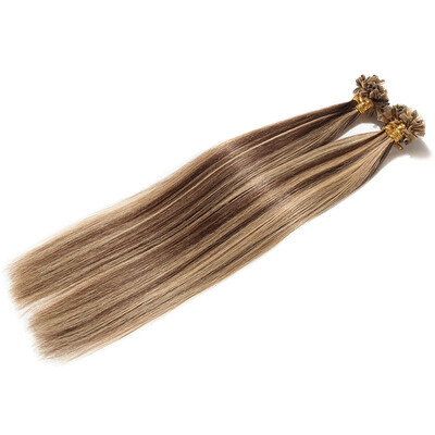 

Invisible NailU Tip Glue Real Remy Human Hair Extensions Real Soft Hair Extensions 1 Piece100 Strands