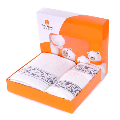 

Yong Liang towel textile cotton cloud forging side towel square towel towels three sets of gift boxes installed gray blue