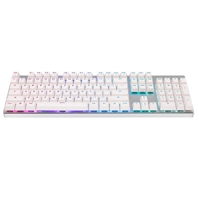 

ThundeRobot White Ghost K75 RGB Backlit металлическая Ключевым органом механическая клавиатура