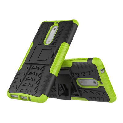 

Fivice Nokia 5 Case TPU anti-fall tire pattern back clip bracket phone case