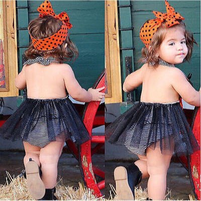 

2017 Infant Newborn Baby Girl Sleeveless Romper Jumpsuit Playsuit Clothes Outfit