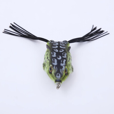 

2PC soft tube bait japan plastic fishing lures frog lure treble hooks Topwater ray frog 65CM 14g artificial soft bait