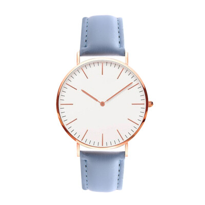 

Men Women Fashion Simple Ultra-Thin Watch Minimalist Casual Leather Band Wrist Watch