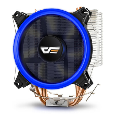

darkFlash E3 CPU Cooler PC Heatsink with Four Heat Pipes & 120mm PWM White LED Fan CPU Air Cooler Radiator for Intel & AMD