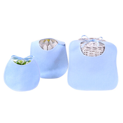 

Elephant baby elepbaby baby bamboo fiber waterproof mouth mouth mouth water pocket bib small trumpet medium large combination of six blue