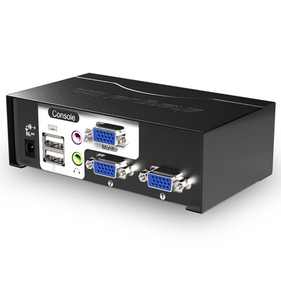 

Шэн (Shengwei) VS-2522 VGA двоичные два переключателя с дистанционным видео распределителе 2 в два дисплея высокой четкости совместного обмена