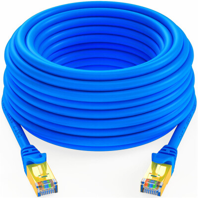 

Shanze SAMZHE CAT-730L engineering class seven CAT7 class pure copper gold-plated double shield high-speed network jumper 7 category finished cable network cable blue 30 meters