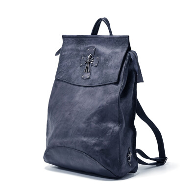 

Dirirab Genuine Leather Backpack Shoulder Bag Import Leather Leather Bag Simple Fashion Retro Double Back Handbag Travel Bag