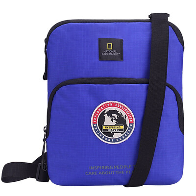 

National Geographic (NATIONAL GEOGRAPHIC) men and women shoulder Messenger bag fashion casual shoulder Messenger bag business sports package N01112-45 blue