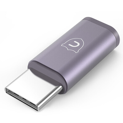 

Capshi Micro USB для Type-C адаптер Эндрюс линия передачи данных мобильный телефон зарядка линия серый поддержка Huawei P10 / слава V8 / просо 5s6 / музыка / Samsung S8