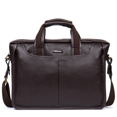 

DANJUE men's briefcase business oblique cross laptop bag single shoulder horizontal men bag casual bag handbag D179-5 brown