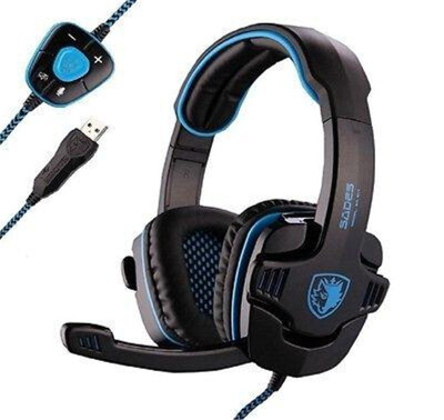 

SADES SA-901 Stereo 7.1 Surround Gaming Headset Оголовье наушников микрофон