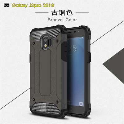 

Fivice Samsung Galaxy J2 Pro 2018 case Luxury Silicone Diamond Armor PC Hard Shell Phone Case