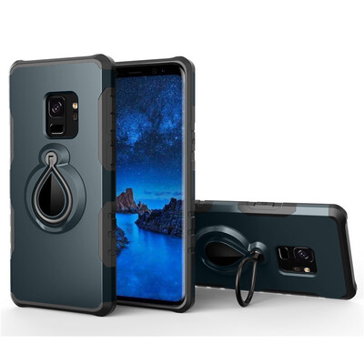 

Fivice Samsung Galaxy S9 Case TPU Water Drop Ring Stand Car Power Magnetic Drop-proof Phone Case