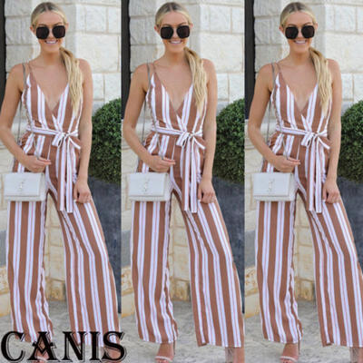 

Women Clubwear Playsuit Holiday Ball Jumpsuit Romper Summer Beach Long Trousers