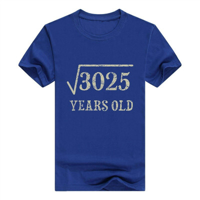 

55 yrs Years Old Square Root of 3025 55th Birthday T-Shirt