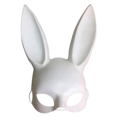 

Sexy Rabbit Ears Mask Bunny Girl Face Mask Prom Party Masquerade Costume Flowery