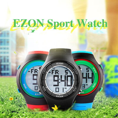 

EZON Practical Multi-functional Leisure Outdoor Running Sports Dual Time Wristwatch High-end 3ATM Water Resistance Man Watch with