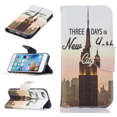 

Tower Design PU Leather Flip Cover Wallet Card Holder Case for IPHONE 7