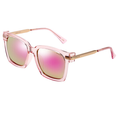 

Parsons PARZIN retro polarized sunglasses couple models shopping eye suction sunglasses female 9673 transparent frame reflective film ice blue