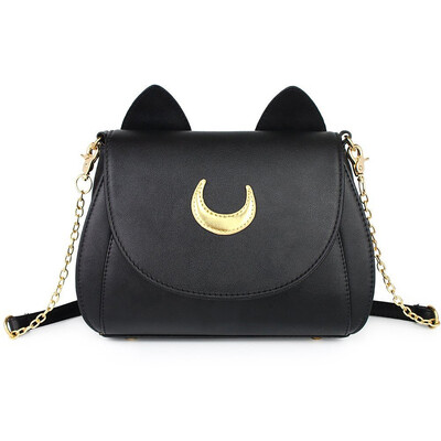 

MyMei Sailor Moon Tsukino Usagi Cosplay Leather Women Shoulder Bag Cat Portfolio