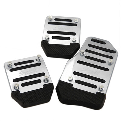 

3pcs Car Vehicle Non-slip Alloy Pad Pedal Aluminium Foot Treadle Cover