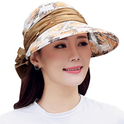 

Jingdong Supermarket Lan Shiyu M0390 sun hat female summer sun sun hat neck can be folded cold hat flax color