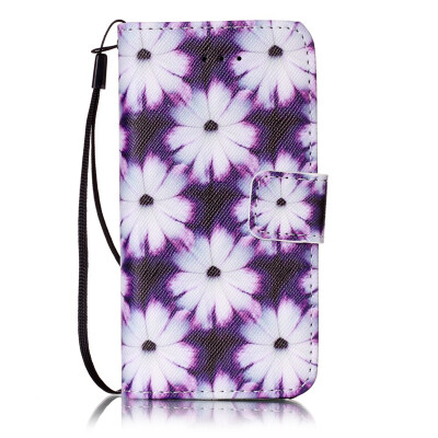 

Flower Design PU Leather Flip Cover Wallet Card Holder Case for IPHONE 5S