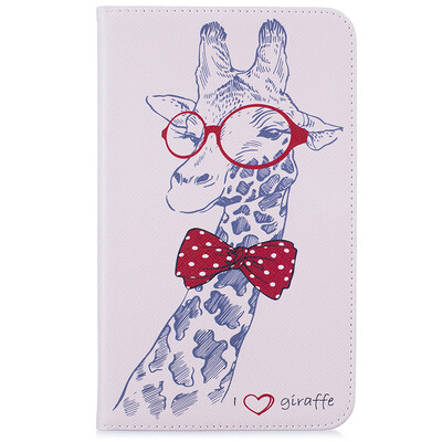 

Giraffe Style Embossing Classic Flip Cover with Stand Function and Credit Card Slot for SAMSUNG Galaxy Tab J 7.0 T285