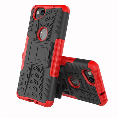 

Fivice Google Pixel 2 Case TPU anti-fall tire pattern back clip bracket phone case