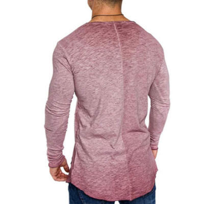 

Mens Slim Fit O Neck Long Sleeve Muscle Tee Shirts T-shirt Tops Casual Blouse