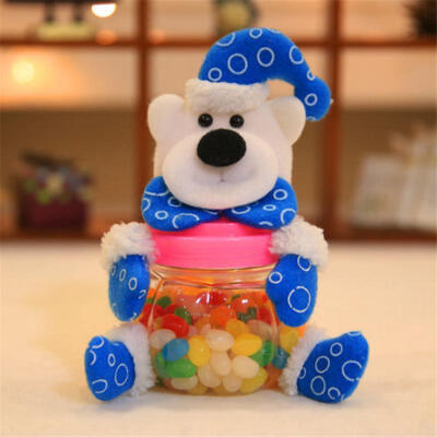 

Christmas Xmas Kids Candy Bottle Box Storage Jar Holder Container Gift Decor NEW