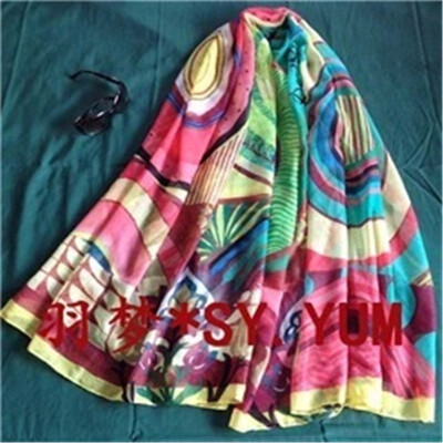 

New Fashion Summer Beach Scarves Print Desigues Women Scarf Cute Cappa Sun Block Voile Shawl Shirts