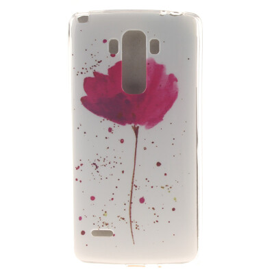 

Purple orchid Pattern Soft Thin TPU Rubber Silicone Gel Case Cover for LG G4 Stylus/LS770