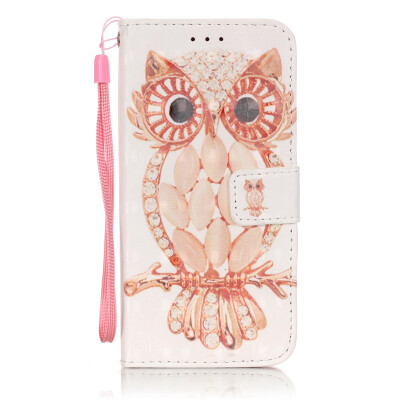 

Owl Design PU Leather Flip Cover Wallet Card Holder Case for SAMSUNG S6EDGEPLUS