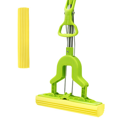 

JJ-30561 folding folding water cotton mop home sponge to mop cloth cleaning tool to send a plastic cotton head