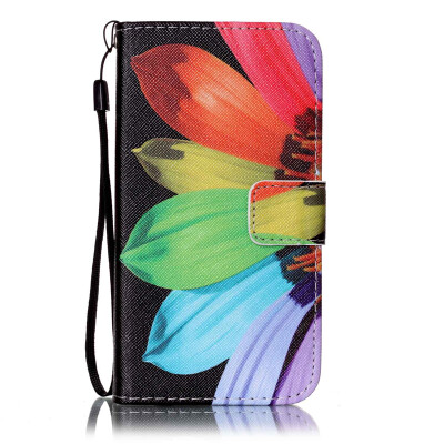 

Sunflower Design PU Leather Flip Cover Wallet Card Holder Case for SAMSUNG S5