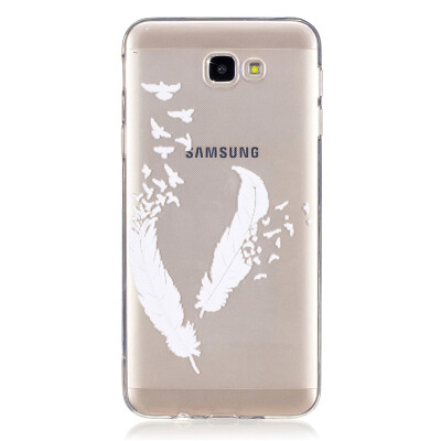 

Feather Dress girl Pattern Soft Thin TPU Rubber Silicone Gel Case Cover for SAMSUNG Galaxy J5 Prime