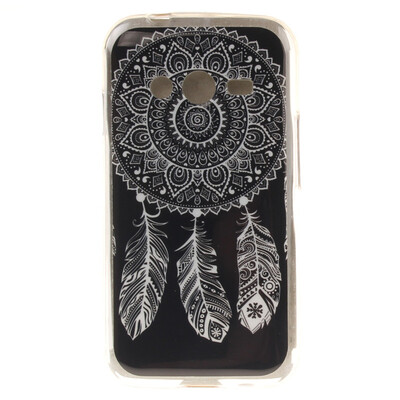 

Black wind chimes Pattern Soft Thin TPU Rubber Silicone Gel Case Cover for SAMSUNG Galaxy Ace 4 G313h