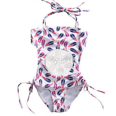 

0-5T Toddler Kids Baby Girl Hollow Swimsuit Swimwear Bathing Suit Tankini Bikini