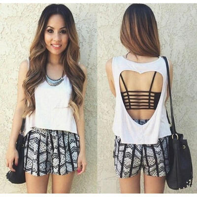 

HOT Women Summer Vest Tops Sleeveless Shirt Blouse Casual Tank Tops T-Shirt ZZ
