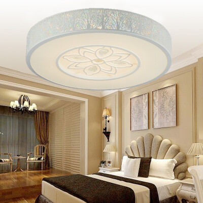 

NVC Ceiling Lamps Living Room Lamps Bedroom Lamps led lamps Modern Simple Creative Iron Light Shadows Round Monochromatic Light 24W 6500k