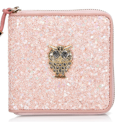 

Fashion style kangaroo BANDICOOT handbags new ladies wallet women short paragraph zipper hand bag 0152 Barbie powder pink