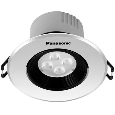 

Panasonic (Panasonic) NNNC75148 серия побегов небольших бытовых металлических прожекторов 4W серебряная рама 5000K