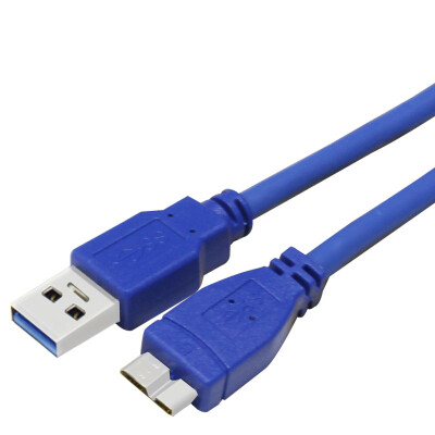 

IT-CEO USB3.0 turn MicroB mobile hard drive data cable Toshiba West Seagate hard drive cable Samsung S5 / Note3 phone data charging line 1.2 m V08MB-A