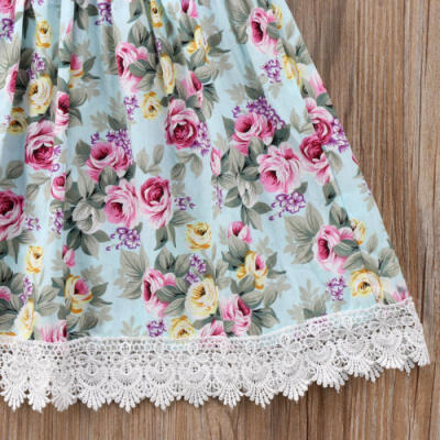 

AU Kids Baby Flower Girls Dress Lace Floral Tulle Party Pageant Dresses Skirts