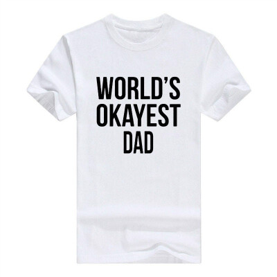 

Worlds Okayest Dad Stripes t-Shirt Men