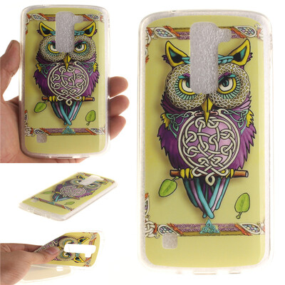 

Сова Pattern Мягкий тонкий ТПУ Резиновая крышка силиконовый гель чехол для LG K8